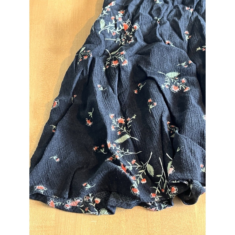 Free People Black Floral Sleeveless Snap Out Of It Swing Dress Tunic Sz M Medium - Picture 7 of 11